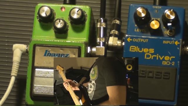 Ibanez Tubescreamer TS9 vs Boss Blues Driver BD-2 смотреть онлайн