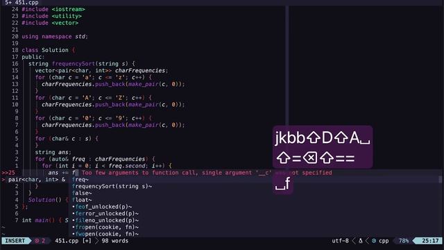 Sorting Strings By Frequency! | Coding With Vim