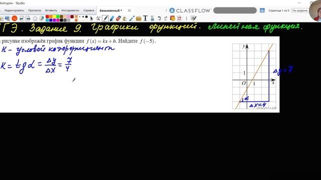 Линейная функция 1