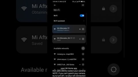 How to setup Mi Wireless Outdoor Security Camera 1080p (manual pairing) with Mi Home app