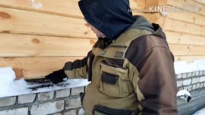 Крепёж первого венца сруба