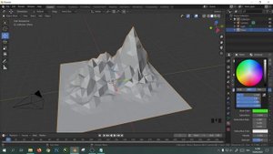 blender урок 3: Моделируем Low Poly пейзаж | Часть 1