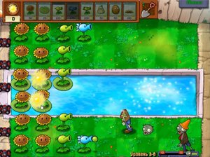 Plants vs Zombies / Adventure 1 Pool 8 / Растения против Зомби / Прохождение