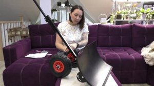 Лопата для снега на колёсах, снегоотвал Бульдозер Unikit