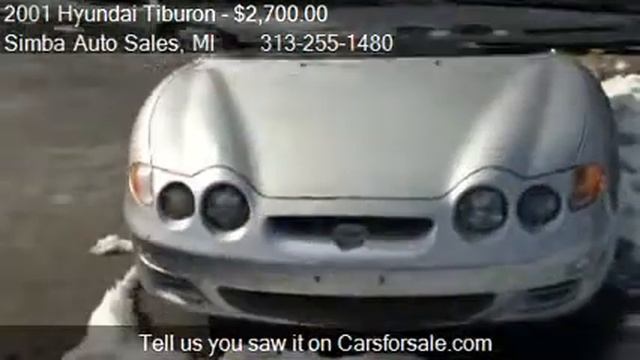 2001 Hyundai Tiburon coupe - for sale in REDFORD, MI 48239 смотреть онлайн
