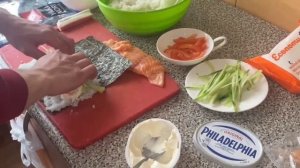Роллы в домашних условиях (за 10минут) #ролы#суши#филадельфия