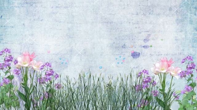 Летний фон - трава, цветы, бабочки, блестки | футаж для видео монтажа. Бесплатные футажи для монтаж
