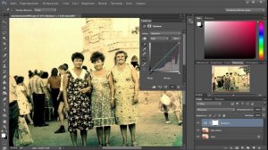 Восстановление цветов на старых фото...