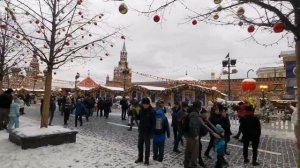 Новый год 2022 в Москве. Красная площадь. Обзор ярмарки. ГУМ. Рождество в Москве.