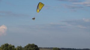 Полёты на мотопараплане над с. Каранино (Ульяновская обл.)