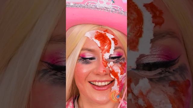 Bullied Barbie Turn into demon!!! 🎀 *Halloween Makeover From Doll To Monster* #short