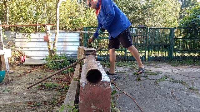 Гантели из железных труб и цемента для дачи своими руками смотреть онлайн