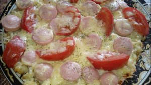 Пицца из лапши быстрого приготовления за 10минут!!! Очень сытный и вкусный завтрак! Родные оценят!