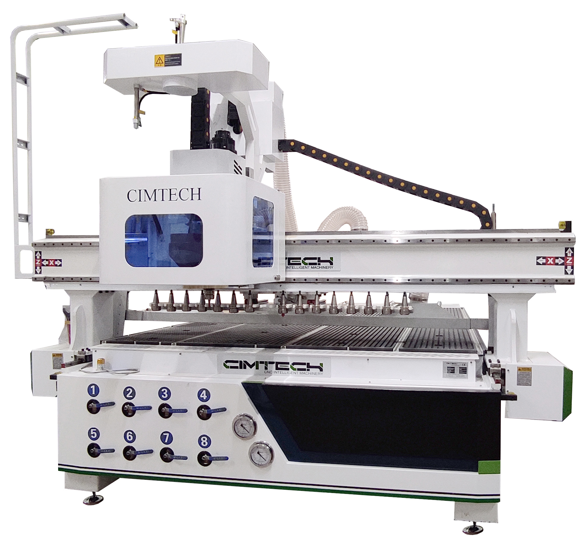 Фрезерный станок с ЧПУ CIMTECH CIM2130-ATCLD с автоматической разгрузкой и чисткой стола.mp4