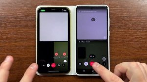 Apple iPhone 11 & Samsung S21 FE Google Duo Group Incoming Call from Email Caller ID. iOS vs Androi