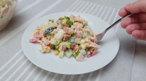 Салат ЯИЧНЫЙ с ветчиной...