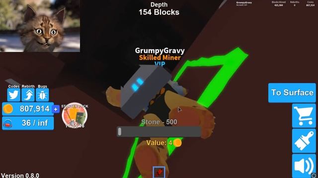 Never Mine This Deep *BROKE GAME* Roblox Mining Simulator смотреть онлайн