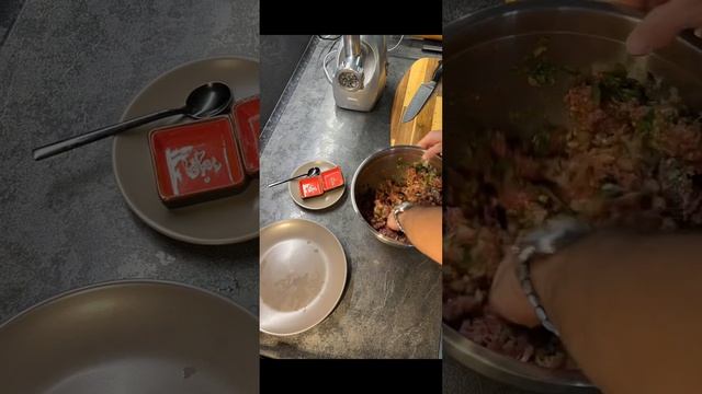 Хинкали из конины  и говядины