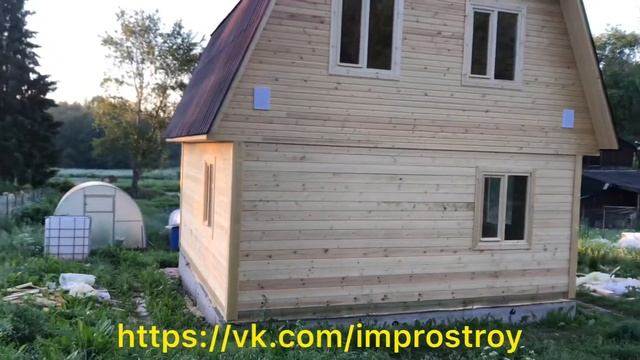 Строительство дома из бруса естественной влажности 6*6 смотреть онлайн