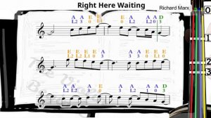 Right Here Waiting | Richard Marx | Violin SHEET MUSIC [With Fingerings] [Level 3]