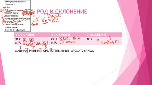 ВПР. МОРФОЛОГИЧЕСКИЙ РАЗБОР СУЩЕСТВИТЕЛЬНОГО