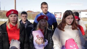 Открытие памятного знака в Алексеевке