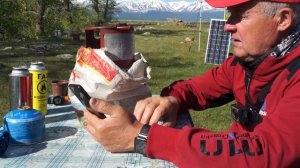 Газовая плитка на природе