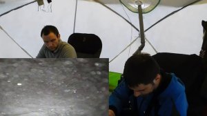 зимняя рыбалка в палатке на Десногорском водохранилище-камера язь 52, эхолот практик, сборы домой!!