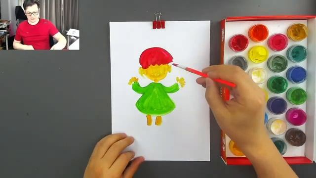 Монстрики ИЗ КРАСОК -  РыбаКит папа рисует
