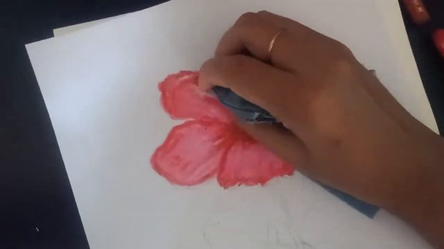 Draw hibiscus with oil pastel смотреть онлайн