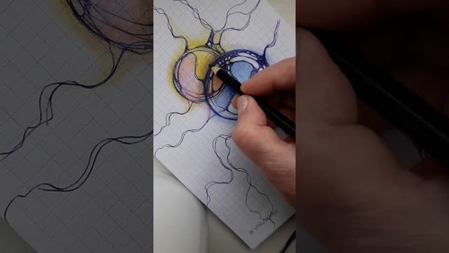 Техники раскрашивания цветными карандашами. Видео 4. Рисуем тень