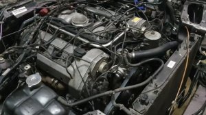 Работа двигателя M119 после капитального ремонта