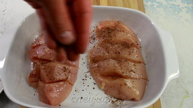 Сочное филе в духовке быстро и вкусно. Фаршированная грудка на ужин