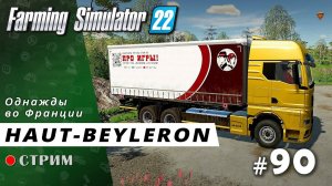 Farming Simulator 22 ● Карта Haut-Beyleron / стрим #90