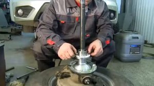 Уаз Патриот собирают шкворень передний мост