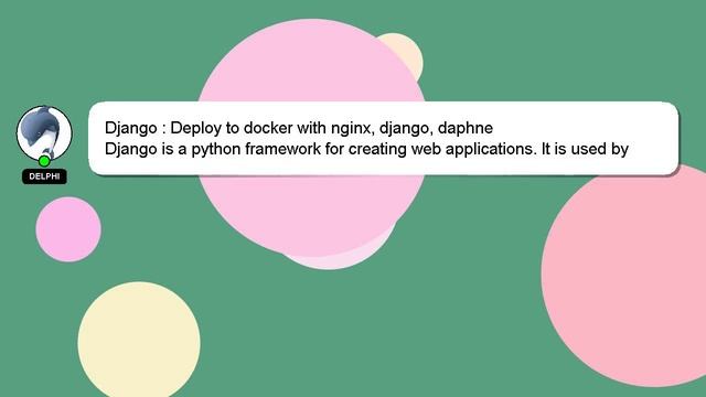 Django : Deploy to docker with nginx, django, daphne