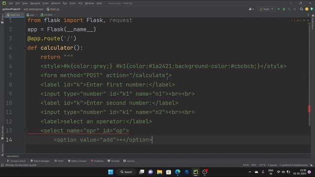 Learn How to Build a Python Flask Calculator in Just Minutes! #python #web #calculator #viral #easy