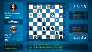 Анализ шахматной партии: ReBiancoNero - Юр12, 0-1 (по ChessFriends.com)