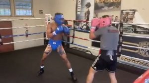 FLOYD MAYWEATHER "PROTEGE" GERVONTA DAVIS BEAT UP IN SPARRING BY 16 YEAR OLD CHARLES "LOLO" HARRIS