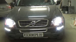 VOLVO XC90 BI-LED  I.LENS вместо галогена + DRL
