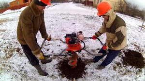 Мотобур Hitachi DA 300E на двух операторов