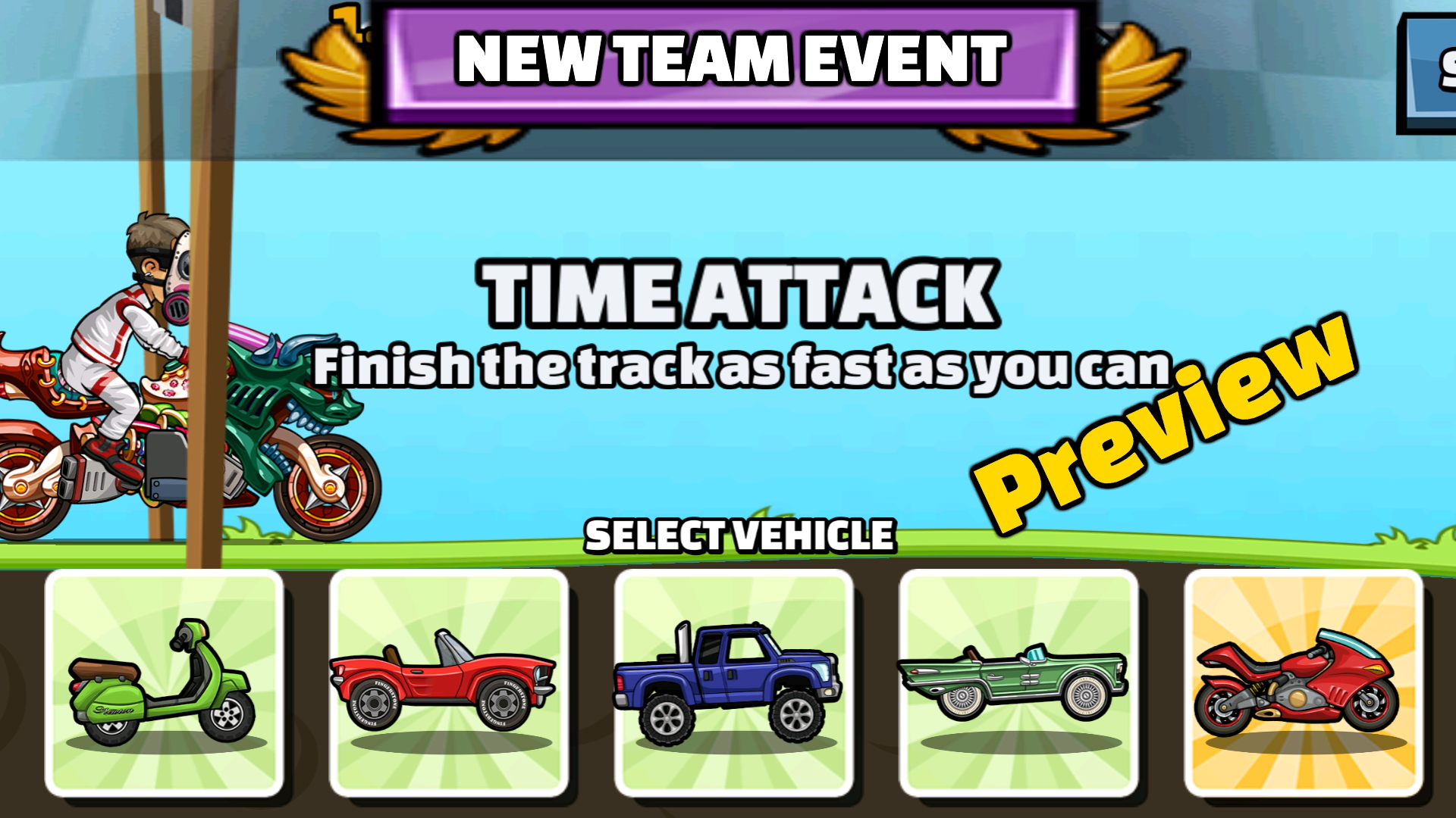 Hill Climb Racing 2 - New Team Event (Tilted Turnover)