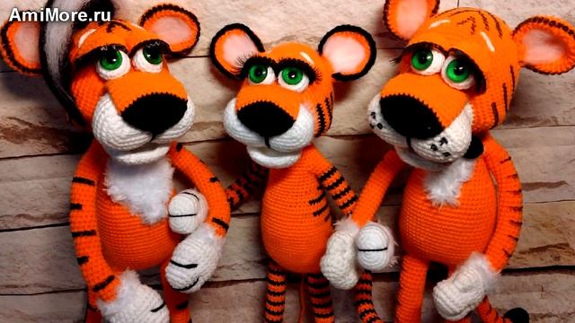 Амигуруми: схема Тигрулик. Игрушки вязаные крючком - Free Crochet Patterns.