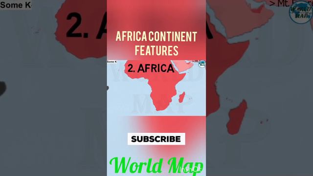 Africa Continent Physical Features