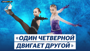 Муравьева и Жилина — интервью после показательных выступлений / Кубок Московского спорта