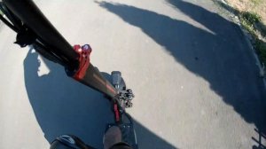 Правильное торможение с переносом веса на электросамокате