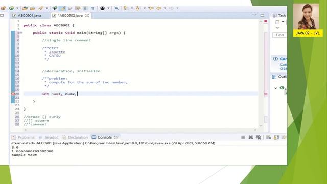 JAVA FUNDAMENTALS AND ASSIGNMENT OPERATIONS
