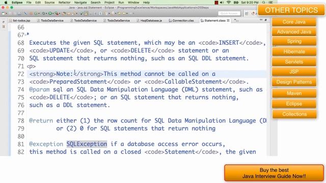 JDBC Interview Questions and Answers смотреть онлайн