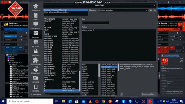 VirtualDj Tutorial: Effect_Active Keyboard Mapping For VirtualDj 2023