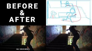 BEFORE & AFTER: Cartoon Dog - Never Run (Horror Skunx)